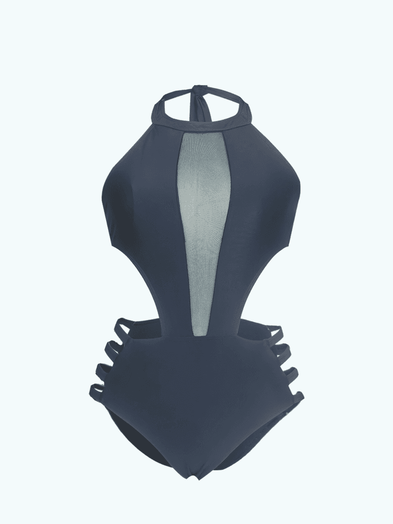Black Cutout Swimsuit