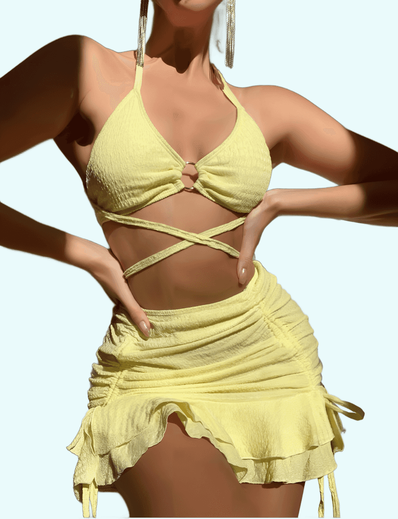 Sexy Three-Piece Beach Swimsuit