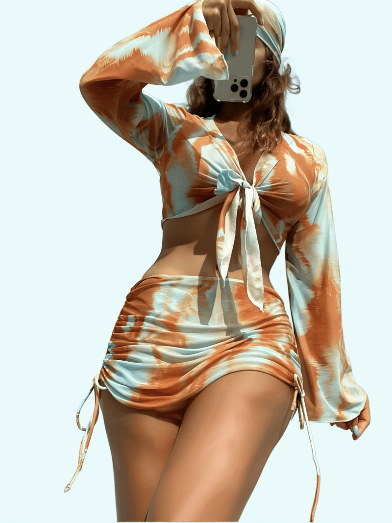 Tie-Dye Sexy Five-Piece Bikini