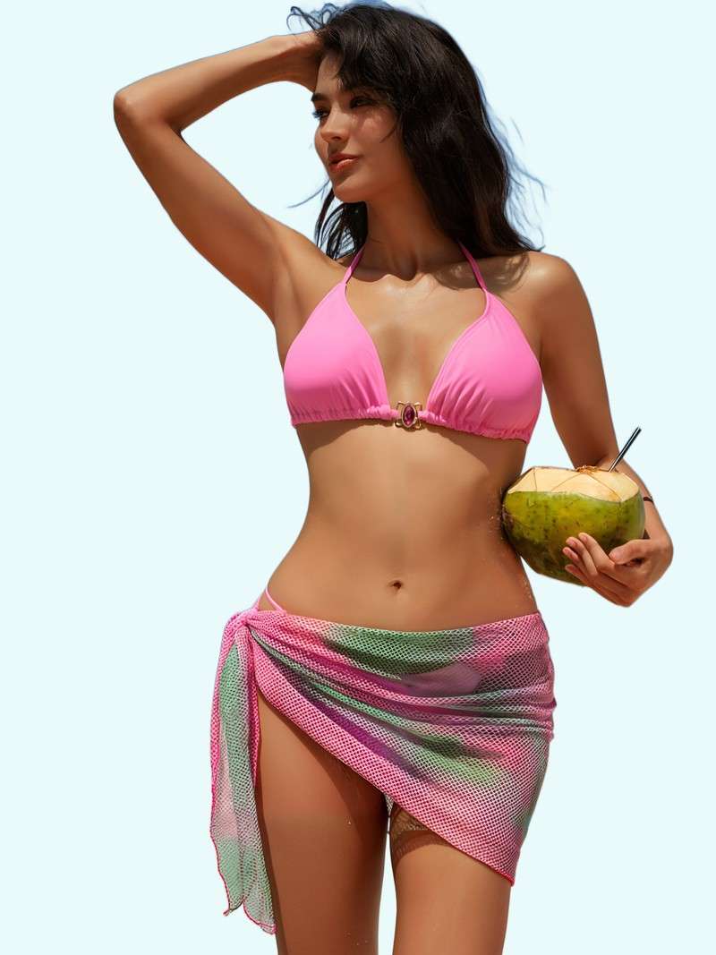 Sexy three-piece swimsuit factory custom wholesale