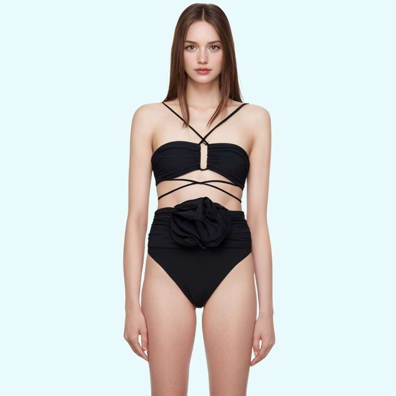 off-the-shoulder tether bikini